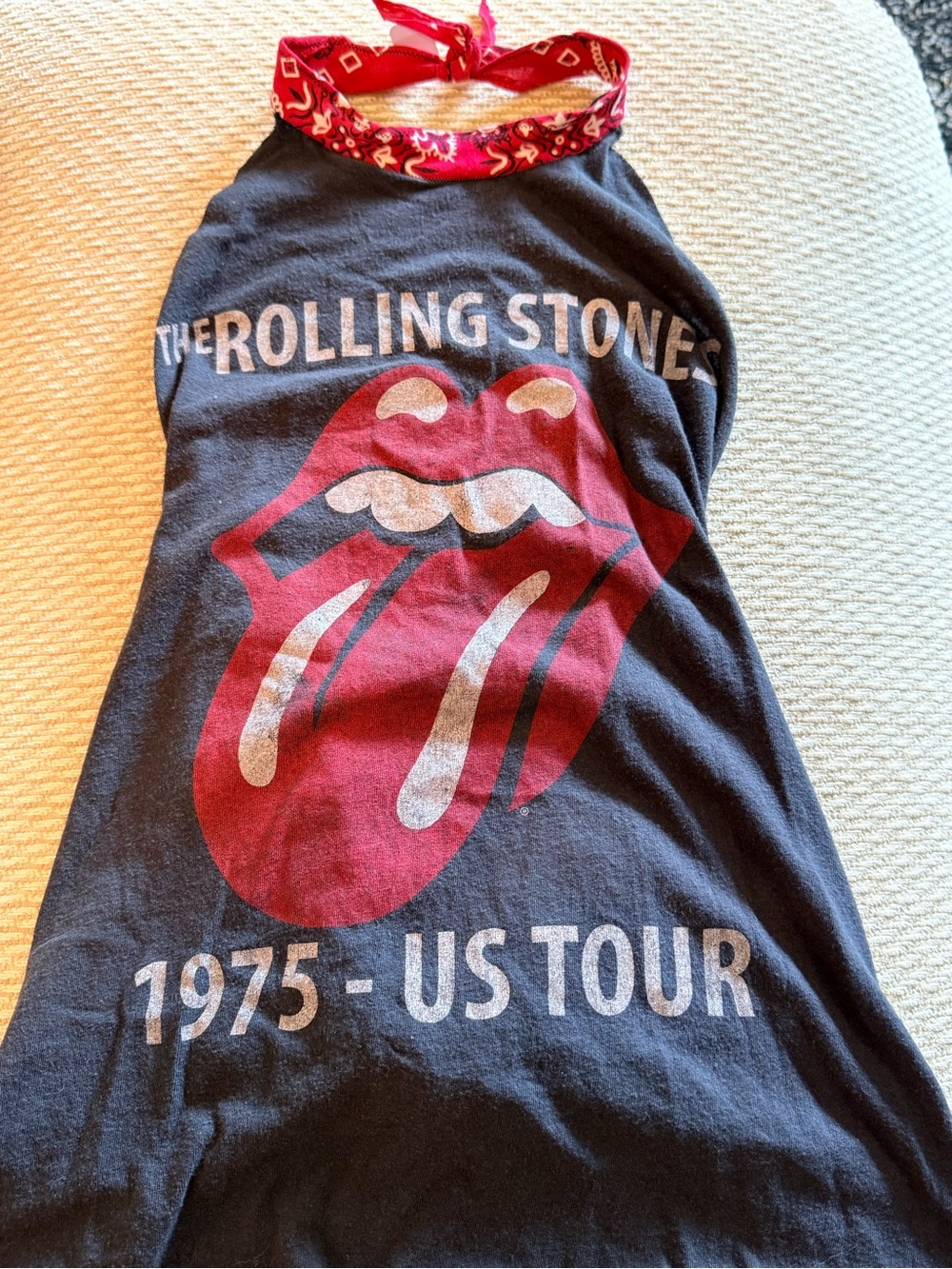 The Rolling Stones Black Halter Top size Small